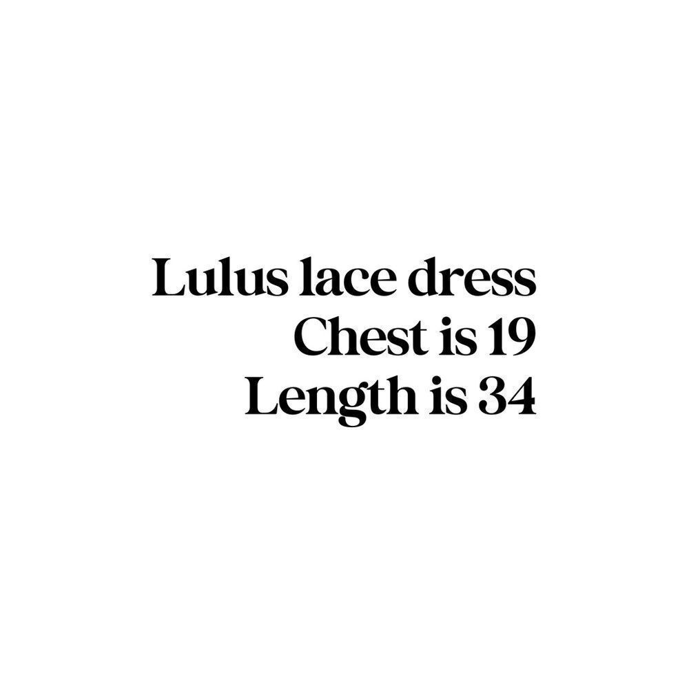 LULU’S Blue Lace Dress Large - Picture 3 of 16